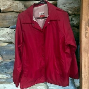 Vintage 90s Windbreaker Jacket Rock Creek Casuals Pink Made in U.S.A Size XL